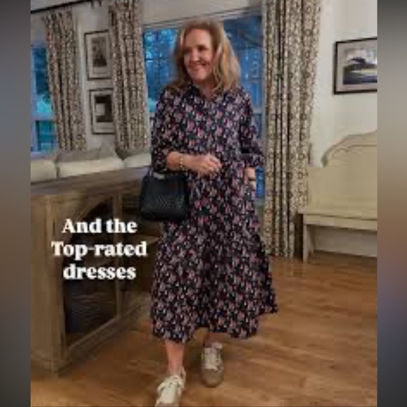 NEW Anthropologie Maeve Bettina Tiered Ruffle Sailboat Maxi Shirt Dress, 2X - Picture 4 of 12